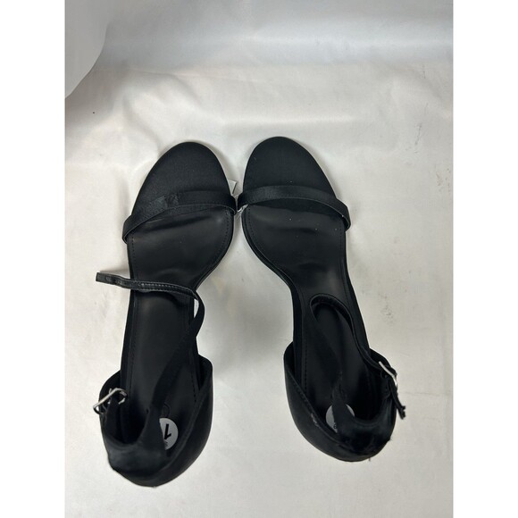 ZBY Womens Black Ankle Strap High Heel Sandals Sz 11 Open Toe Classic Dress Shoe - Picture 4 of 7